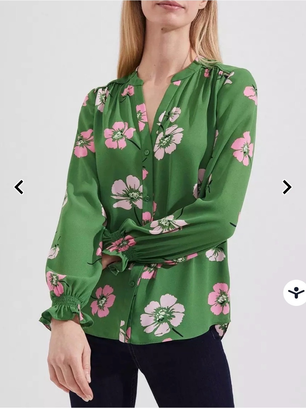 HOBBS Sutton Floral Blouse – Size 10 | EUC | $105 Retail
